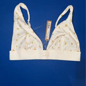 SKIMS White Floral Bralette
